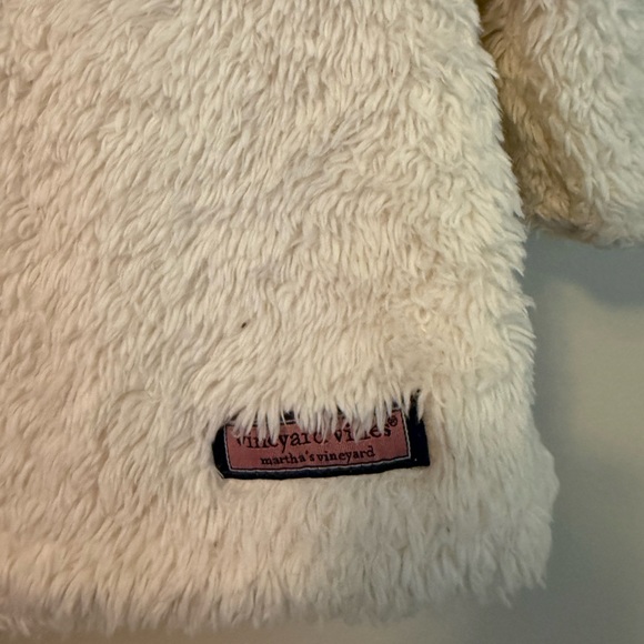 Vineyard Vines Cream Fuzzy Jacket - Picture 3 of 4